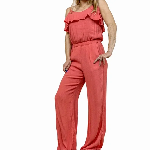Ella Moss Stella Jumpsuit in Tulip Size Small - Picture 3 of 12